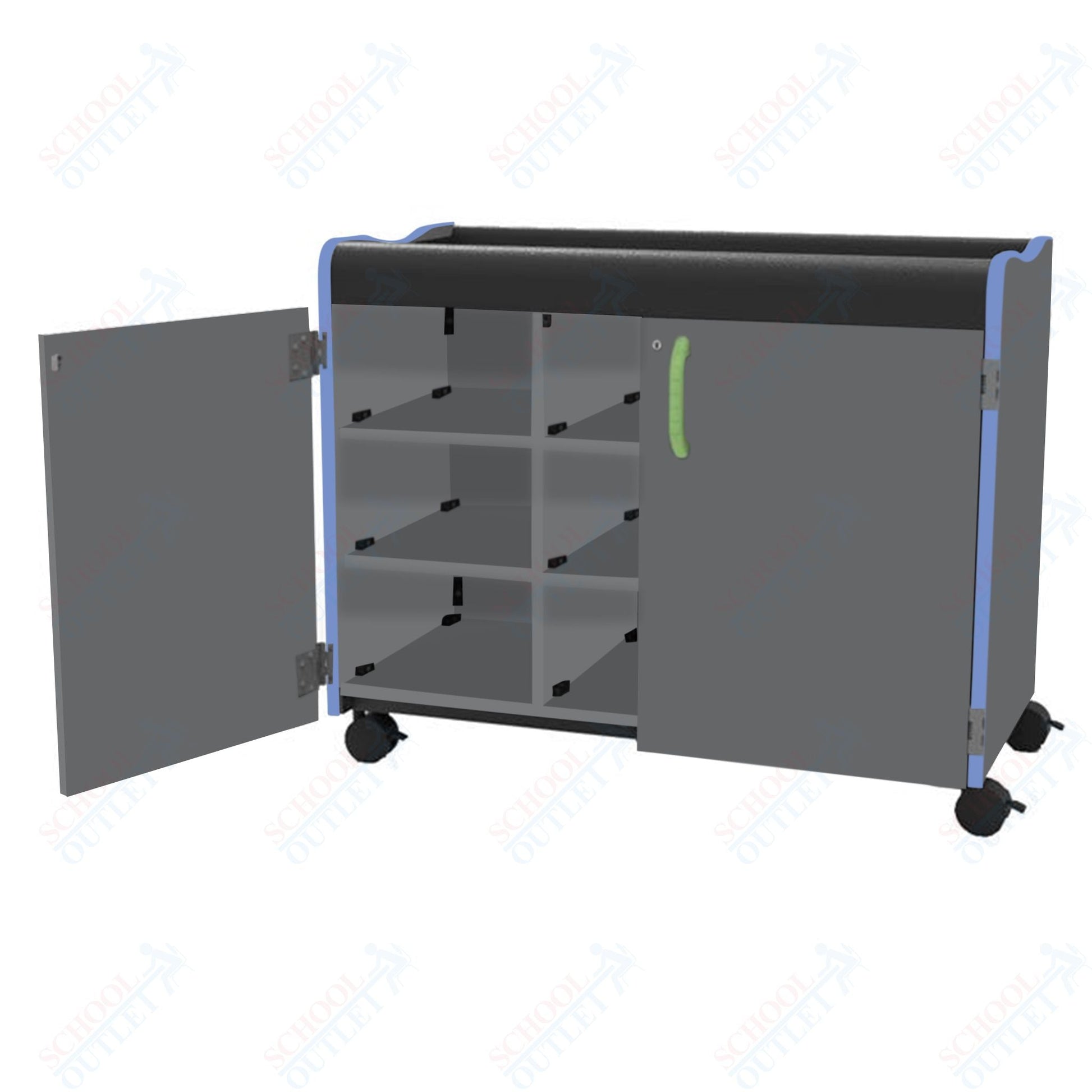 Marco Horizon Series Mobile Cubbie Storage Cabinet (39 - 11007 - X) - SchoolOutlet