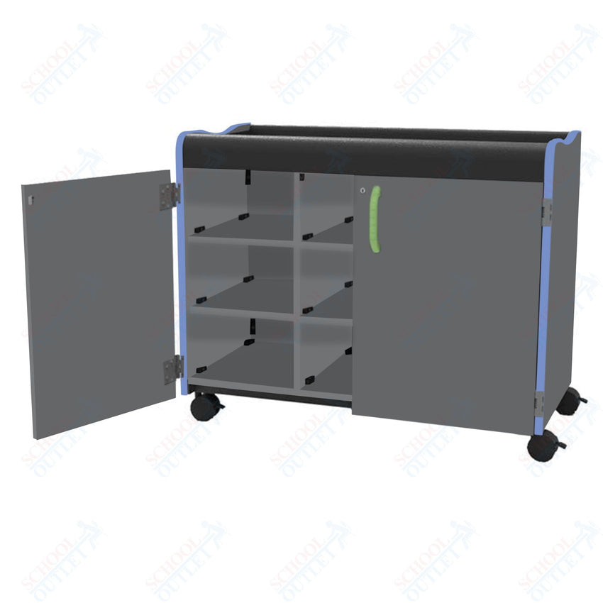Marco Horizon Series Mobile Cubbie Storage Cabinet (39 - 11007 - X) - SchoolOutlet