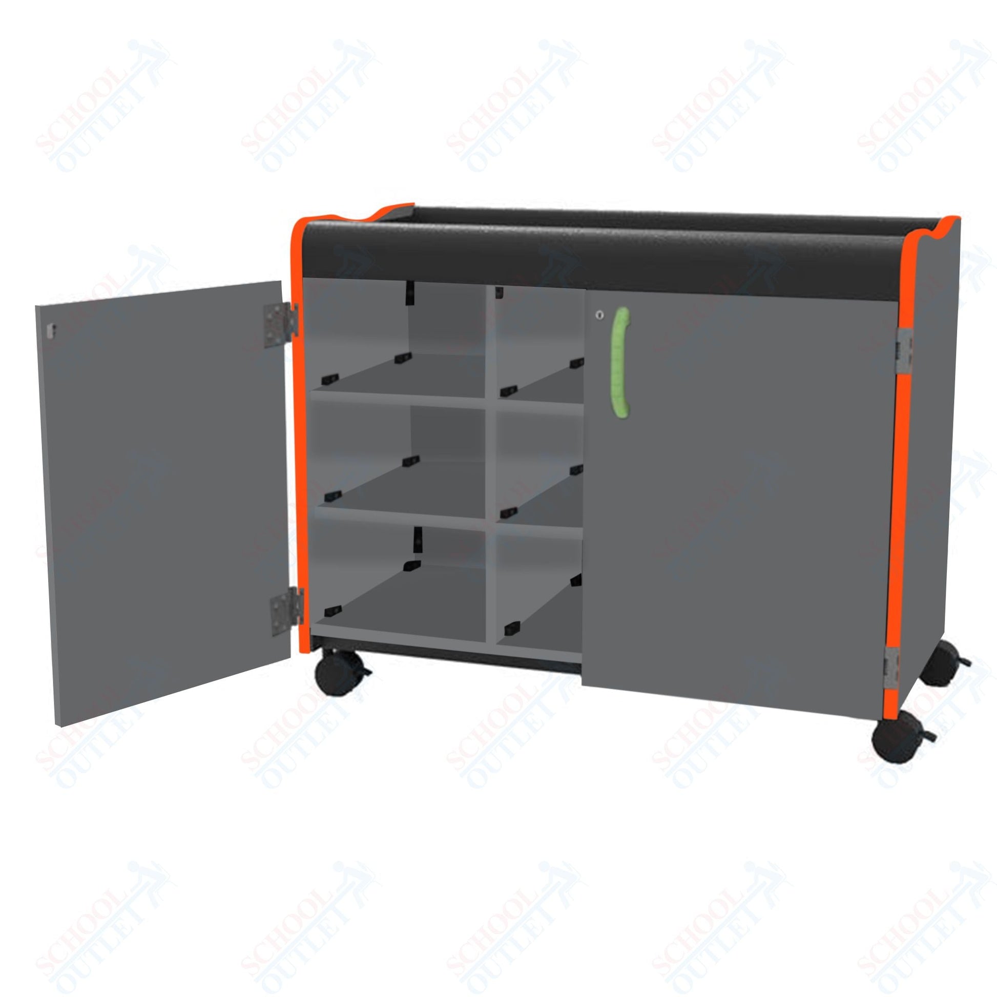 Marco Horizon Series Mobile Cubbie Storage Cabinet (39 - 11007 - X) - SchoolOutlet