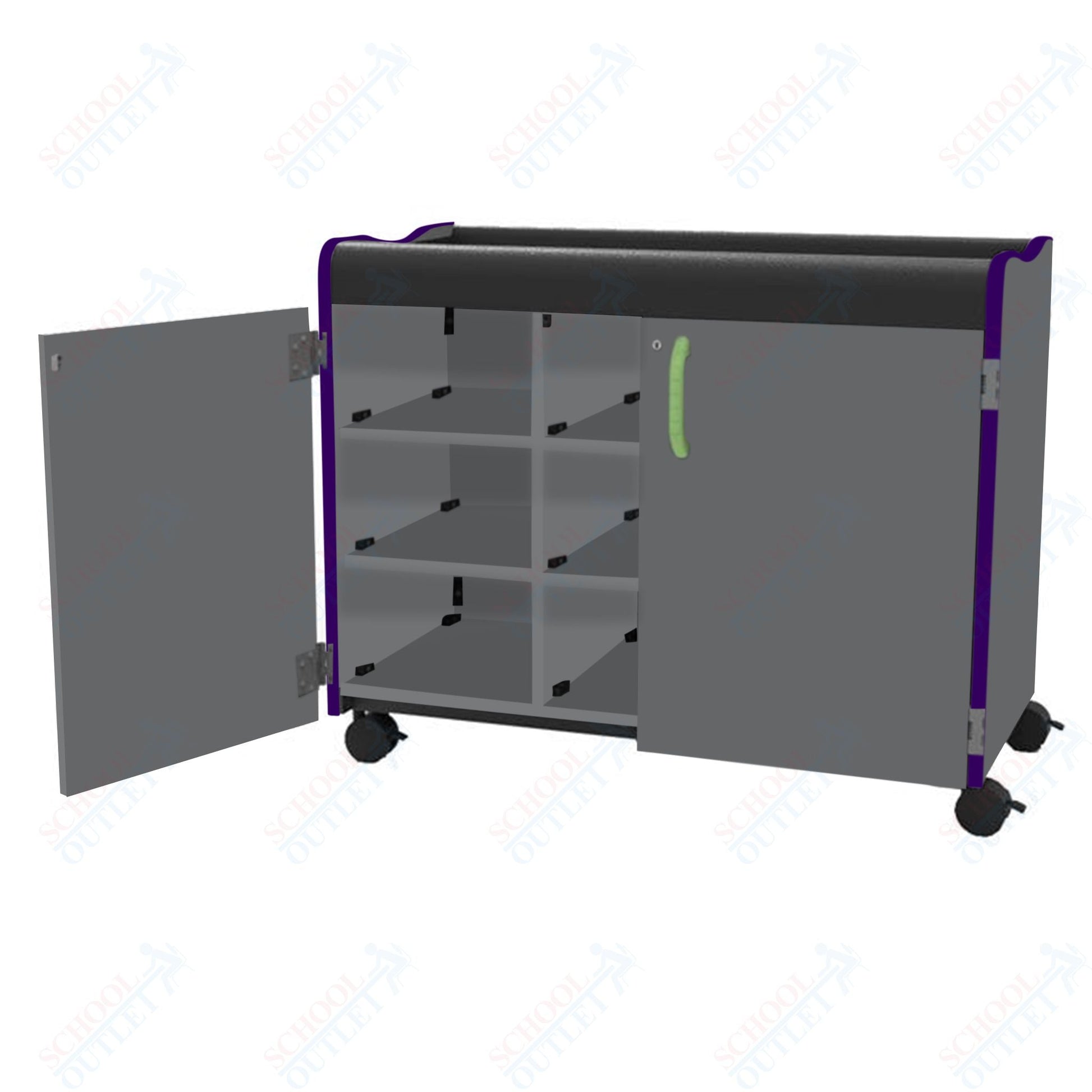 Marco Horizon Series Mobile Cubbie Storage Cabinet (39 - 11007 - X) - SchoolOutlet