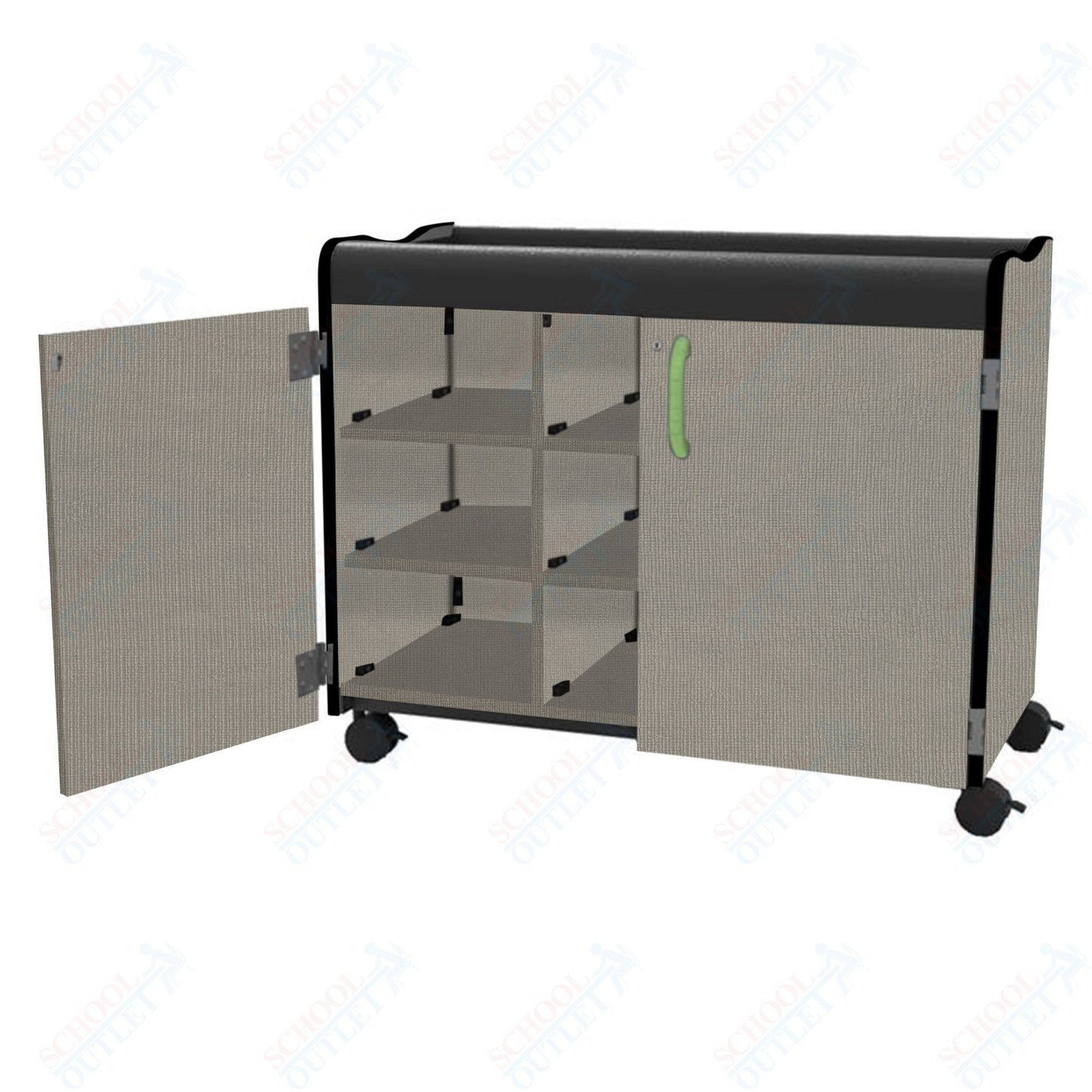 Marco Horizon Series Mobile Cubbie Storage Cabinet (39 - 11007 - X) - SchoolOutlet
