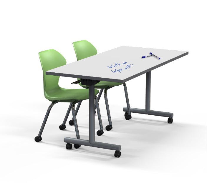 Marco Flip and Nest Training Table w/ Dry Erase Top 30"D x 60"W x 29"H Rectangle (42370429 - D) - SchoolOutlet