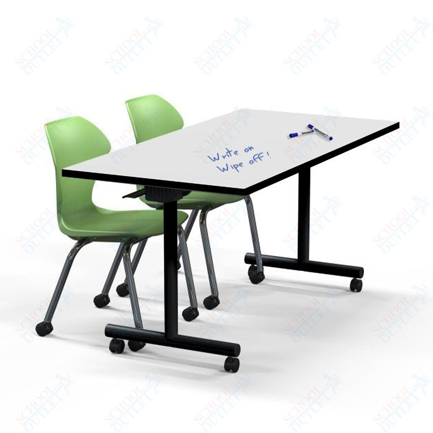 Marco Flip and Nest Training Table w/ Dry Erase Top 30"D x 60"W x 29"H Rectangle (42370429 - D) - SchoolOutlet