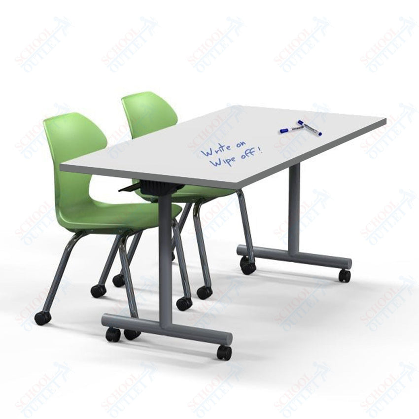 Marco Flip and Nest Training Table w/ Dry Erase Top 30"D x 60"W x 29"H Rectangle (42370429 - D) - SchoolOutlet
