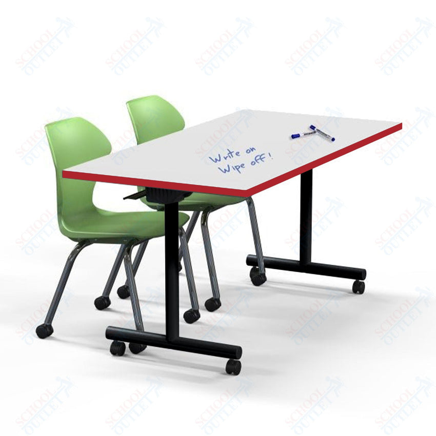 Marco Flip and Nest Training Table w/ Dry Erase Top 30"D x 60"W x 29"H Rectangle (42370429 - D) - SchoolOutlet