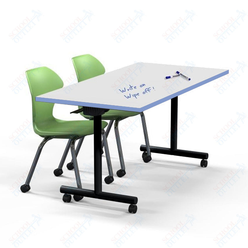 Marco Flip and Nest Training Table w/ Dry Erase Top 30"D x 60"W x 29"H Rectangle (42370429 - D) - SchoolOutlet