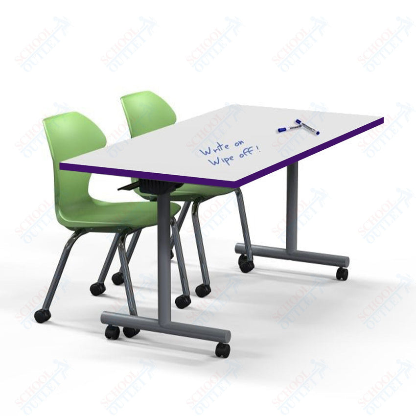 Marco Flip and Nest Training Table w/ Dry Erase Top 30"D x 60"W x 29"H Rectangle (42370429 - D) - SchoolOutlet