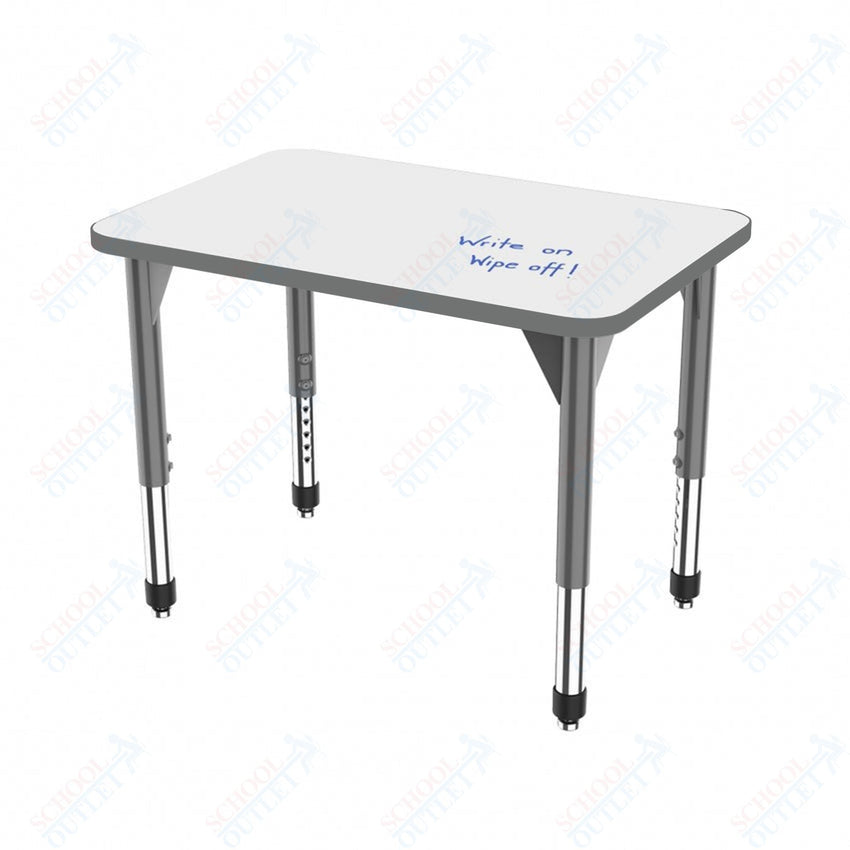 Marco Premier Series Rectangle Standing Desk w/ Dry Erase HPL Top 20" x 36" Adjustable Height 32" - 42" (43 - 2220 - DA) - SchoolOutlet