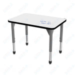 Marco Premier Series Rectangle Collaborative Desk w/ Dry Erase HPL Top 24