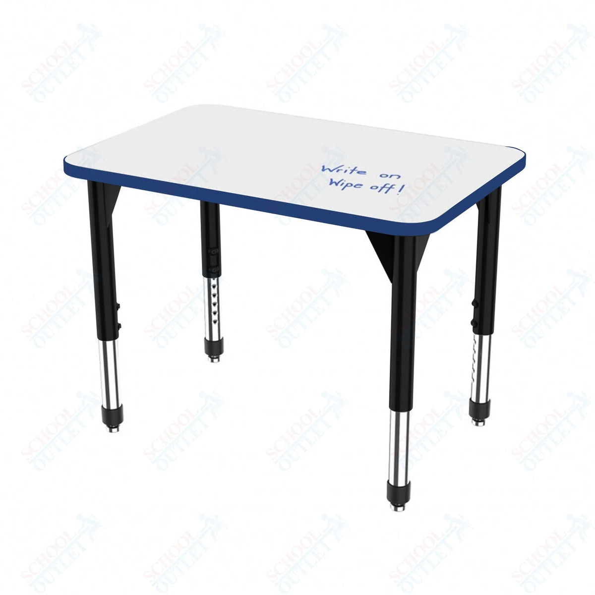 Marco Premier Series Rectangle Standing Desk w/ Dry Erase HPL Top 24" x 30" Adjustable Height 32"-42" (43-2229-DA) - SchoolOutlet