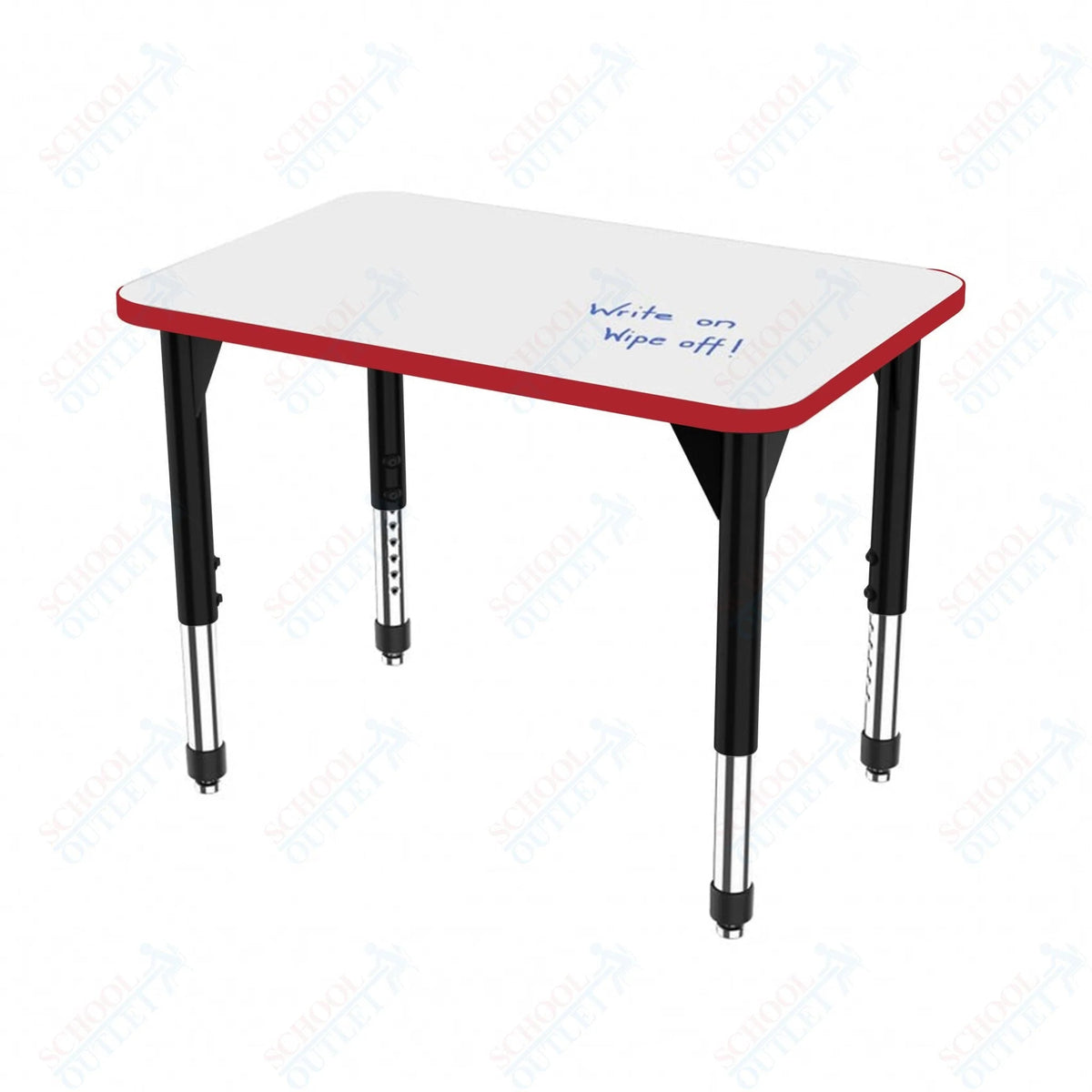 Marco Premier Series Rectangle Standing Desk w/ Dry Erase HPL Top 24" x 30" Adjustable Height 32"-42" (43-2229-DA) - SchoolOutlet