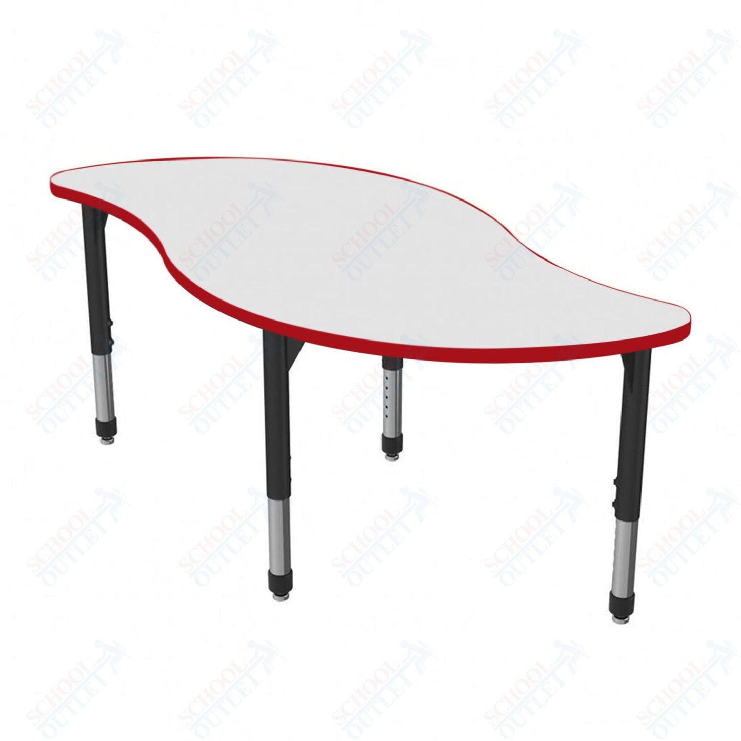 Marco Premier Series Veer Activity Table w/ Dry Erase Top 30" x 60" Adj Height 21" - 31" (43 - 2255 - DB) - SchoolOutlet