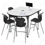 Marco Premier Series Multimedia Standing Table Dry Erase Top 48