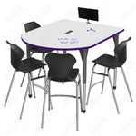 Marco Premier Series Multimedia Standing Table Dry Erase Top 48