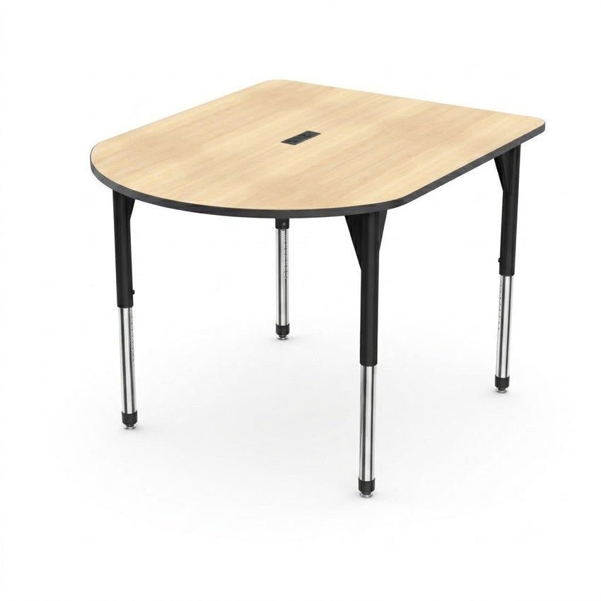Marco Premier Series Multimedia Standing Table 60" x 72" Adjustable Height 32"-42" w/ Power Module (43-2261-MAP) - SchoolOutlet