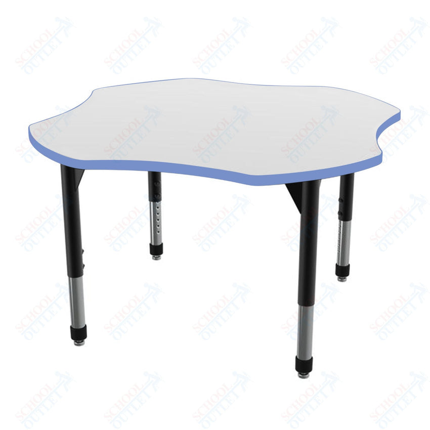 Marco Premier Series 48" Clover Stand - Up Table w/ Dry Erase Top Adj Height 32" - 42" (43 - 2265 - DA) - SchoolOutlet