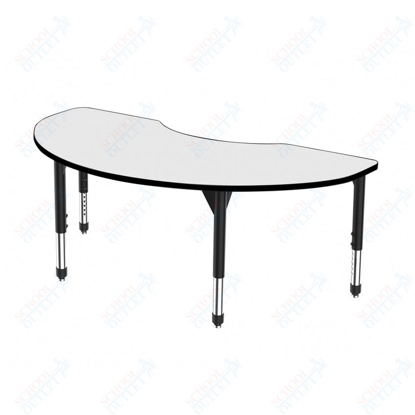 Marco Premier Series Kidney Stand - Up Table w/ Dry Erase Top 36" x 72" Adj Height 32" - 42" (43 - 2267 - DA) - SchoolOutlet