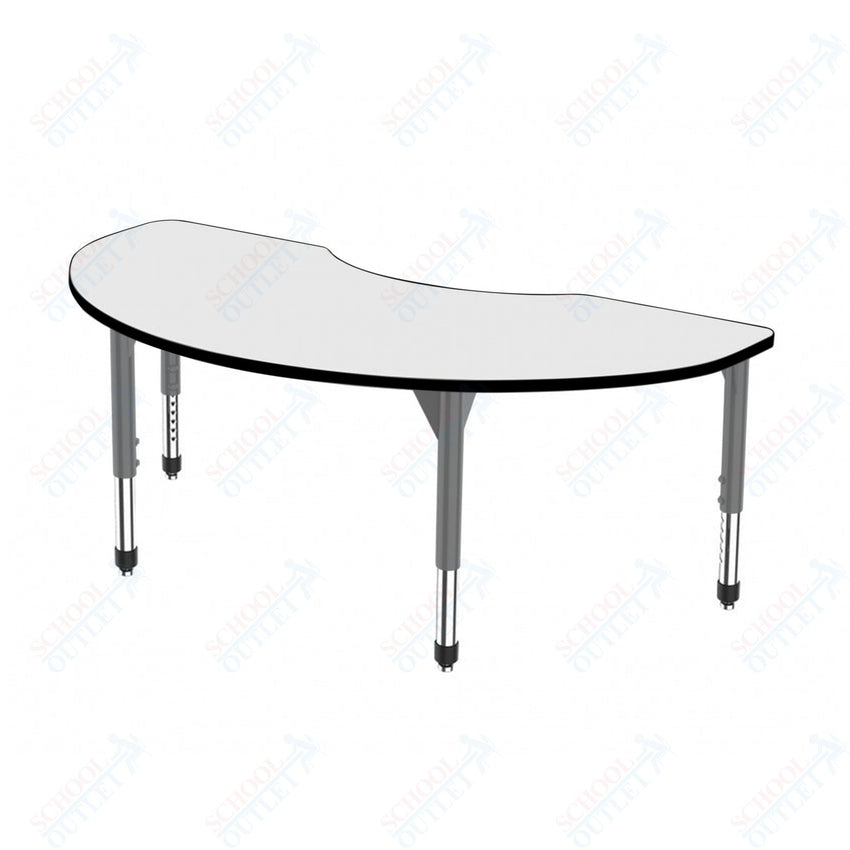 Marco Premier Series Kidney Stand - Up Table w/ Dry Erase Top 36" x 72" Adj Height 32" - 42" (43 - 2267 - DA) - SchoolOutlet