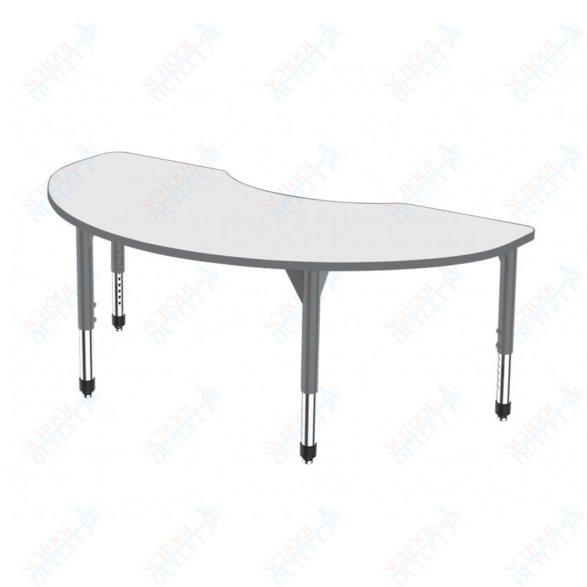 Marco Premier Series Kidney Stand - Up Table w/ Dry Erase Top 36" x 72" Adj Height 32" - 42" (43 - 2267 - DA) - SchoolOutlet