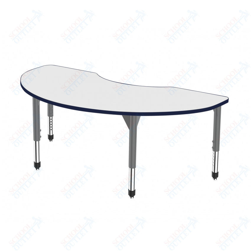Marco Premier Series Kidney Stand - Up Table w/ Dry Erase Top 36" x 72" Adj Height 32" - 42" (43 - 2267 - DA) - SchoolOutlet