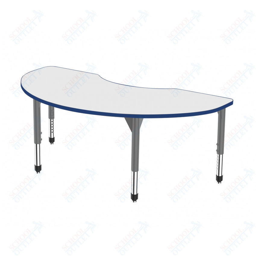 Marco Premier Series Kidney Stand - Up Table w/ Dry Erase Top 36" x 72" Adj Height 32" - 42" (43 - 2267 - DA) - SchoolOutlet