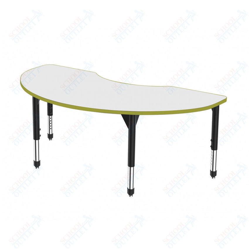 Marco Premier Series Kidney Stand - Up Table w/ Dry Erase Top 36" x 72" Adj Height 32" - 42" (43 - 2267 - DA) - SchoolOutlet