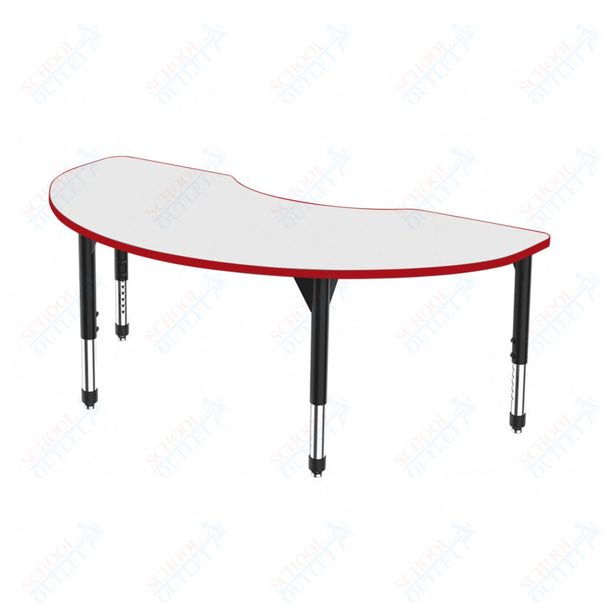 Marco Premier Series Kidney Stand - Up Table w/ Dry Erase Top 36" x 72" Adj Height 32" - 42" (43 - 2267 - DA) - SchoolOutlet