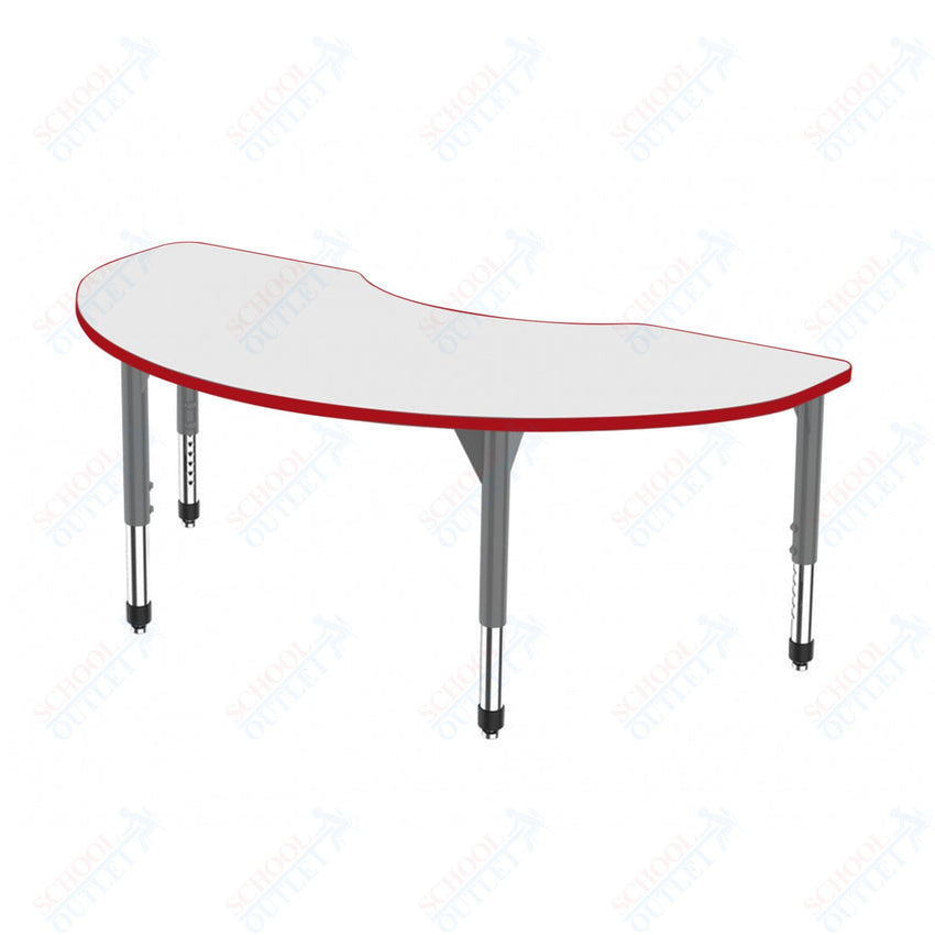Marco Premier Series Kidney Stand - Up Table w/ Dry Erase Top 36" x 72" Adj Height 32" - 42" (43 - 2267 - DA) - SchoolOutlet