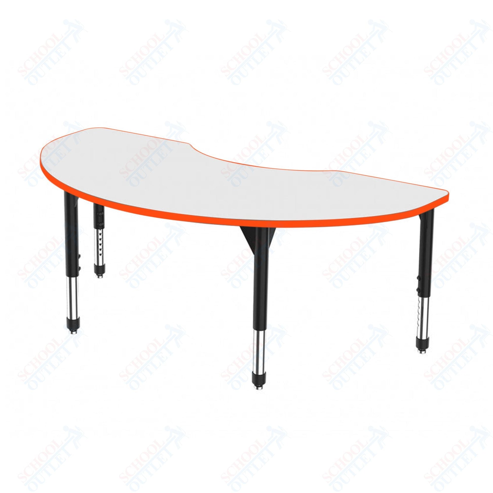 Marco Premier Series Kidney Stand - Up Table w/ Dry Erase Top 36" x 72" Adj Height 32" - 42" (43 - 2267 - DA) - SchoolOutlet
