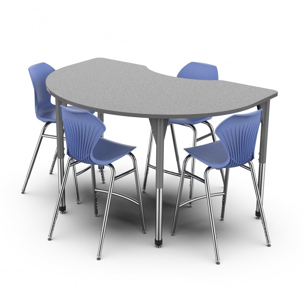 Marco Premier Series Kidney Activity Table w/ Dry Erase Top 36" x 72" Adj Height 21" - 31" (43 - 2267 - DB) - SchoolOutlet