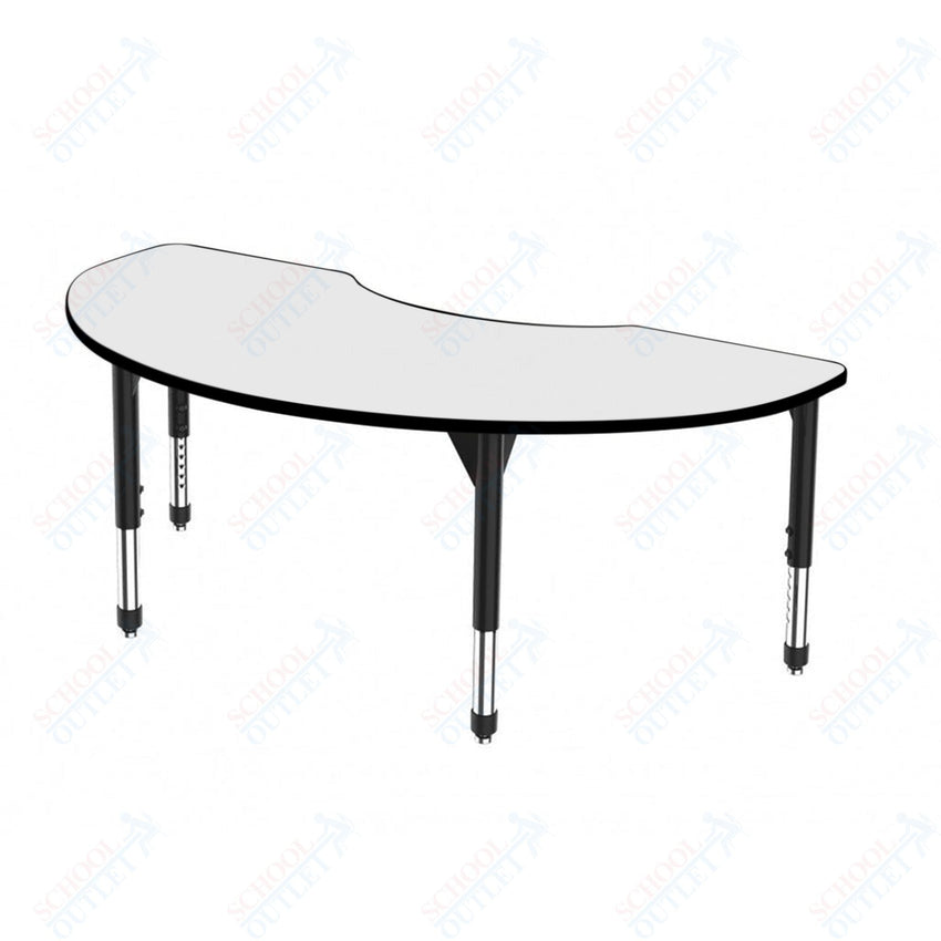 Marco Premier Series Kidney Activity Table w/ Dry Erase Top 36" x 72" Adj Height 21" - 31" (43 - 2267 - DB) - SchoolOutlet