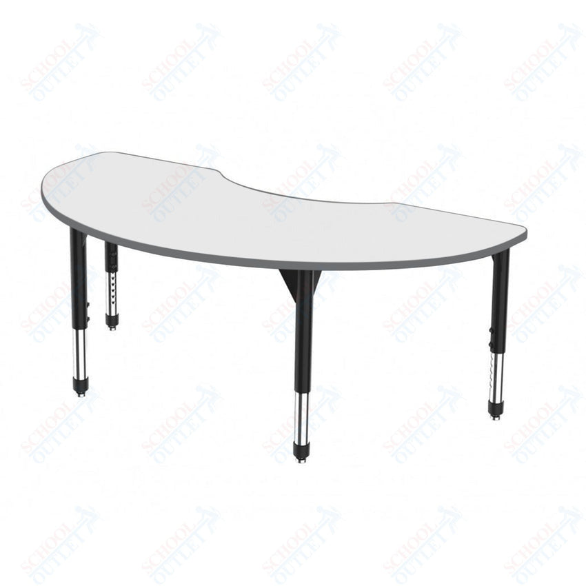Marco Premier Series Kidney Activity Table w/ Dry Erase Top 36" x 72" Adj Height 21" - 31" (43 - 2267 - DB) - SchoolOutlet