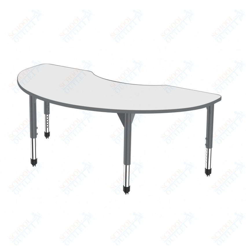 Marco Premier Series Kidney Activity Table w/ Dry Erase Top 36" x 72" Adj Height 21" - 31" (43 - 2267 - DB) - SchoolOutlet