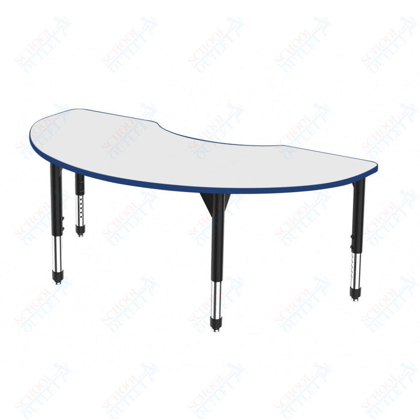 Marco Premier Series Kidney Activity Table w/ Dry Erase Top 36" x 72" Adj Height 21" - 31" (43 - 2267 - DB) - SchoolOutlet