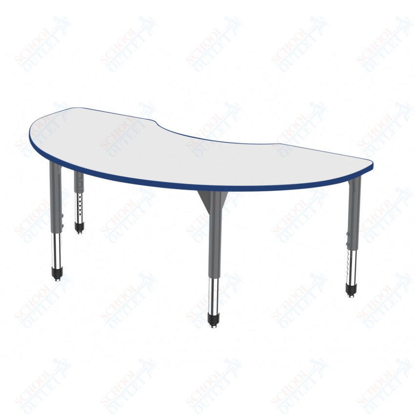 Marco Premier Series Kidney Activity Table w/ Dry Erase Top 36" x 72" Adj Height 21" - 31" (43 - 2267 - DB) - SchoolOutlet