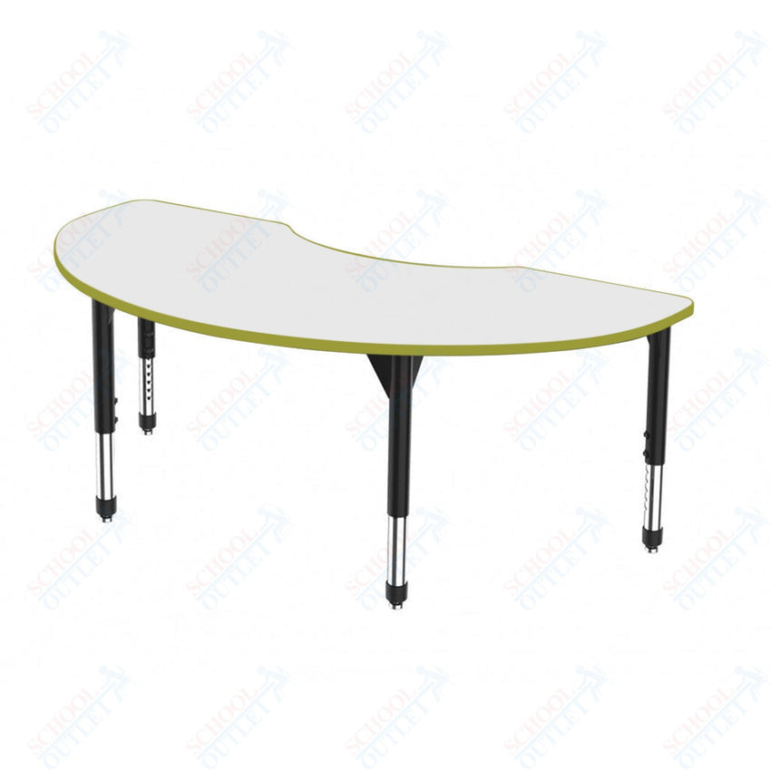 Marco Premier Series Kidney Activity Table w/ Dry Erase Top 36" x 72" Adj Height 21" - 31" (43 - 2267 - DB) - SchoolOutlet