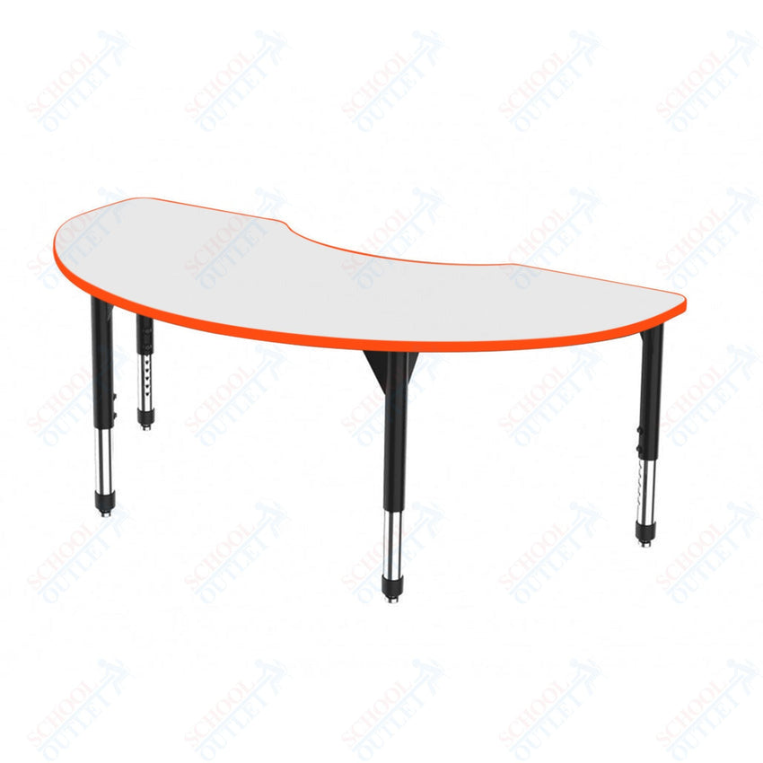 Marco Premier Series Kidney Activity Table w/ Dry Erase Top 36" x 72" Adj Height 21" - 31" (43 - 2267 - DB) - SchoolOutlet