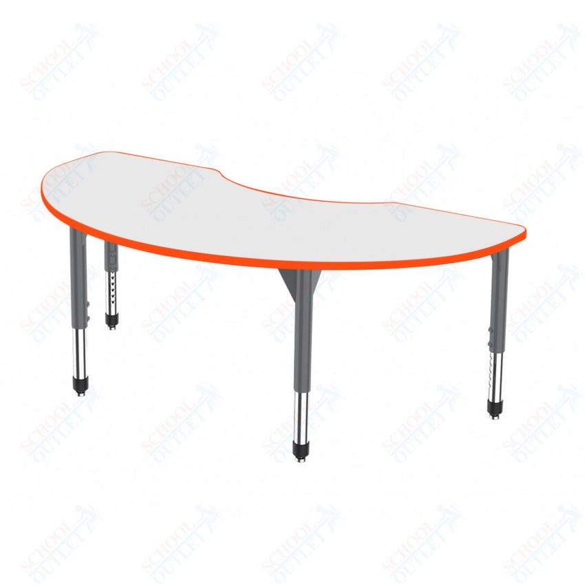 Marco Premier Series Kidney Activity Table w/ Dry Erase Top 36" x 72" Adj Height 21" - 31" (43 - 2267 - DB) - SchoolOutlet