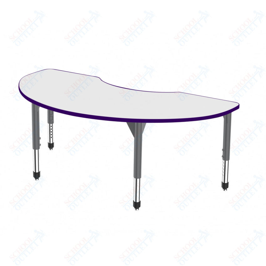 Marco Premier Series Kidney Activity Table w/ Dry Erase Top 36" x 72" Adj Height 21" - 31" (43 - 2267 - DB) - SchoolOutlet