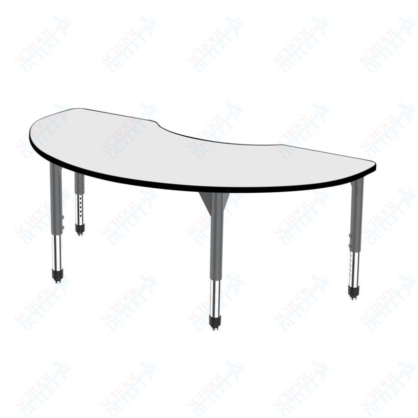 Marco Premier Series Kidney Activity Table w/ Dry Erase Top 48" x 72" Adj Height 21" - 31" (43 - 2268 - DB) - SchoolOutlet