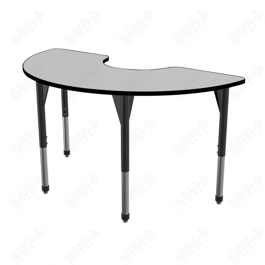 Marco Premier Series Half Moon Stand - Up Table w/ Dry Erase Top 36" x 72" Adj Height 32" - 42" (43 - 2279 - DA) - SchoolOutlet