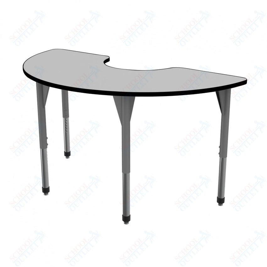 Marco Premier Series Half Moon Stand - Up Table w/ Dry Erase Top 36" x 72" Adj Height 32" - 42" (43 - 2279 - DA) - SchoolOutlet