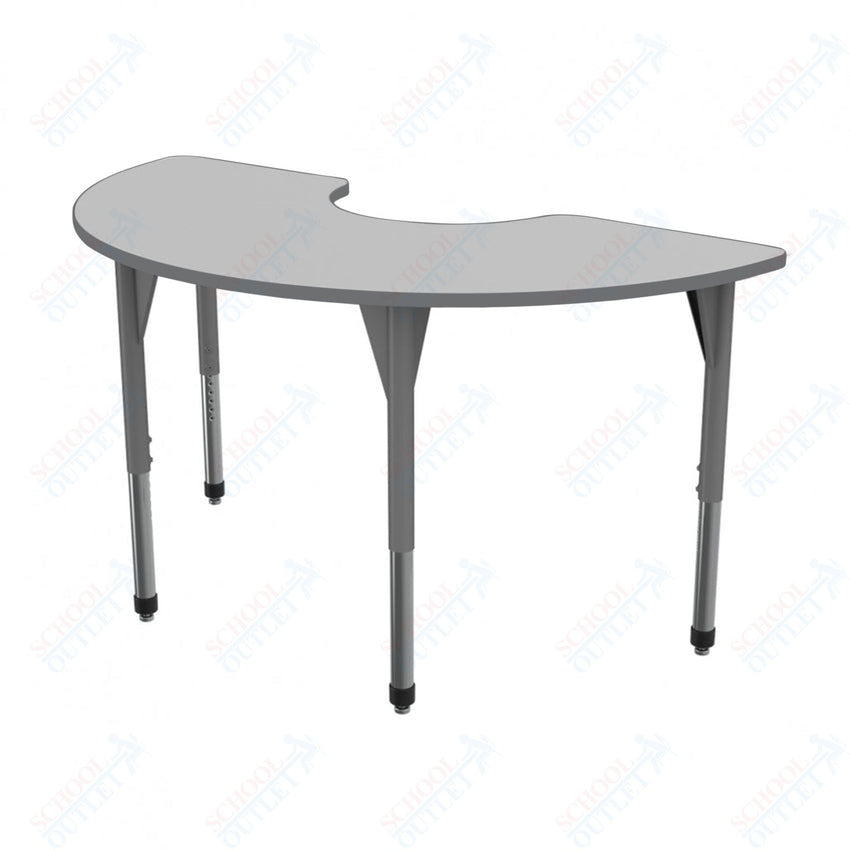 Marco Premier Series Half Moon Stand - Up Table w/ Dry Erase Top 36" x 72" Adj Height 32" - 42" (43 - 2279 - DA) - SchoolOutlet