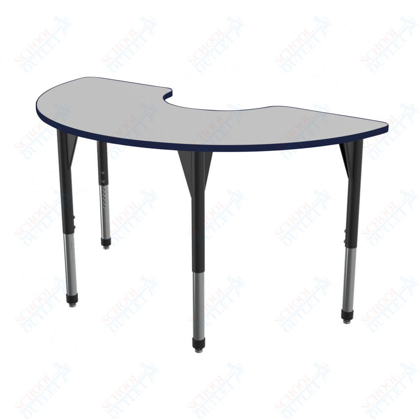 Marco Premier Series Half Moon Stand - Up Table w/ Dry Erase Top 36" x 72" Adj Height 32" - 42" (43 - 2279 - DA) - SchoolOutlet