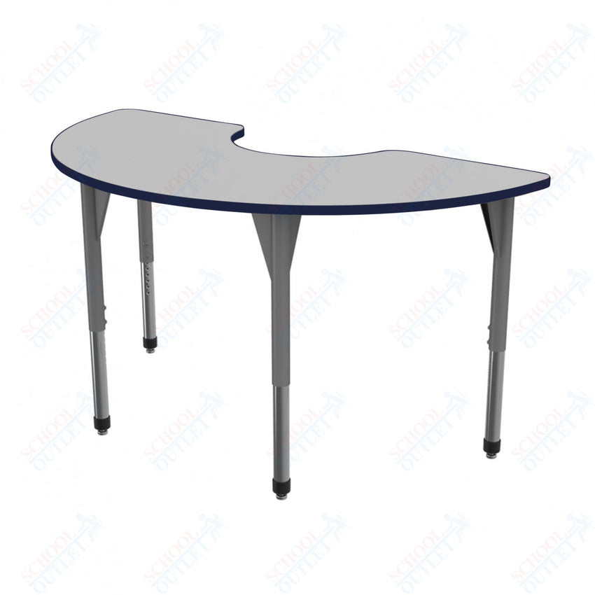 Marco Premier Series Half Moon Stand - Up Table w/ Dry Erase Top 36" x 72" Adj Height 32" - 42" (43 - 2279 - DA) - SchoolOutlet