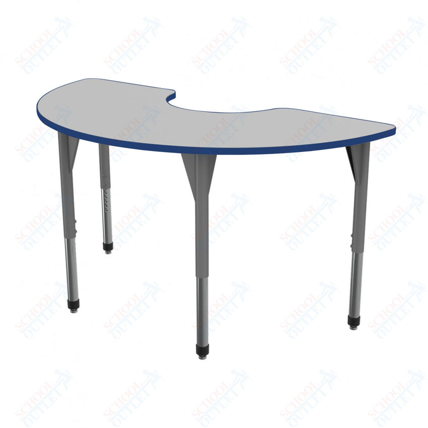 Marco Premier Series Half Moon Stand - Up Table w/ Dry Erase Top 36" x 72" Adj Height 32" - 42" (43 - 2279 - DA) - SchoolOutlet