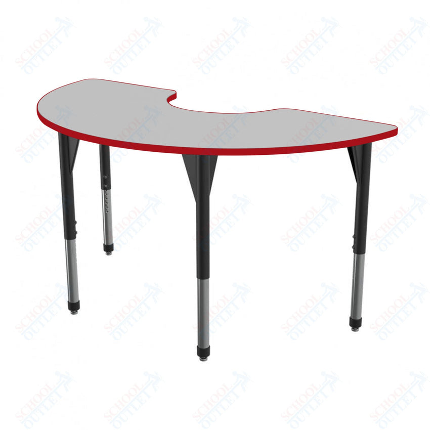 Marco Premier Series Half Moon Stand - Up Table w/ Dry Erase Top 36" x 72" Adj Height 32" - 42" (43 - 2279 - DA) - SchoolOutlet