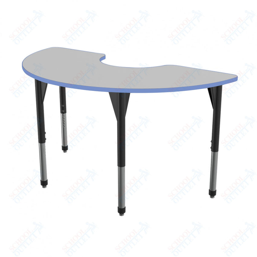 Marco Premier Series Half Moon Stand - Up Table w/ Dry Erase Top 36" x 72" Adj Height 32" - 42" (43 - 2279 - DA) - SchoolOutlet