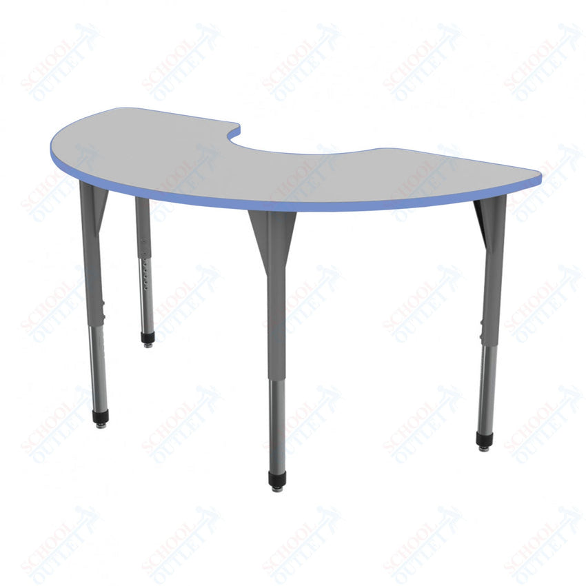 Marco Premier Series Half Moon Stand - Up Table w/ Dry Erase Top 36" x 72" Adj Height 32" - 42" (43 - 2279 - DA) - SchoolOutlet