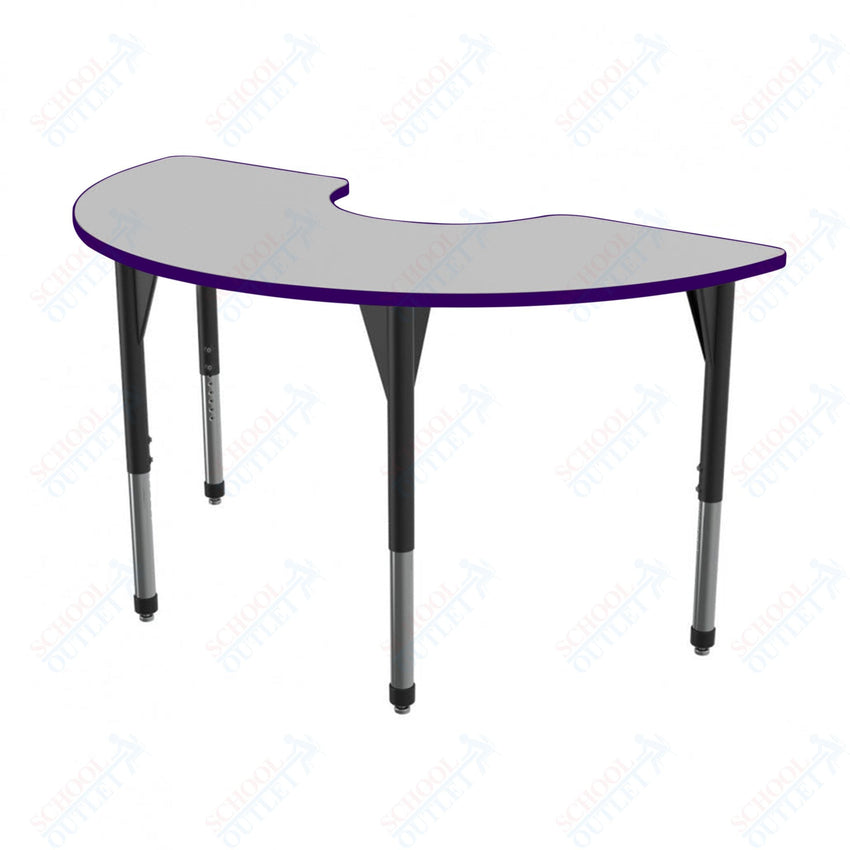 Marco Premier Series Half Moon Stand - Up Table w/ Dry Erase Top 36" x 72" Adj Height 32" - 42" (43 - 2279 - DA) - SchoolOutlet